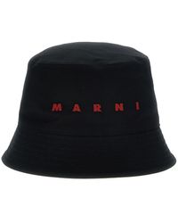 Marni - Logo Embroidery Bucket Hat - Lyst