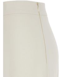 Twinset - Pants With Logo Pendant And Side Zip Closure - Lyst