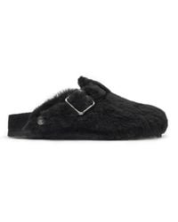 Birkenstock - Shearling Boston Clogs Shoes - Lyst