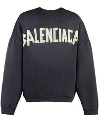 Balenciaga - Cotton Crew-Neck Sweatshirt - Lyst