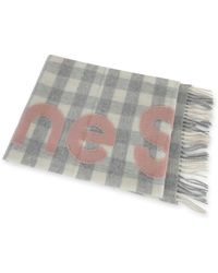 Acne Studios - "Checked Scarf With Logo Pattern" - Lyst