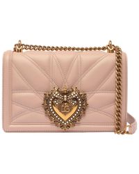 Dolce & Gabbana - Medium 'devotion' Bag In Quilted Nappa Leather - Lyst