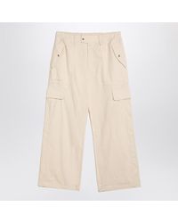 adidas Originals - Ivory Cotton Cargo Trousers - Lyst