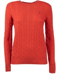 Ralph Lauren - Aragosta Wool And Cashmere Cable Knit Sweater - Lyst