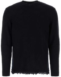 Fendi - Midnight Blue Cotton Sweater - Lyst