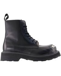 KENZO - New Smile Lace Up Boots - Lyst
