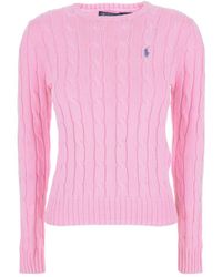 Polo Ralph Lauren - Crewneck Sweater With Pony Embroidery On The Front - Lyst