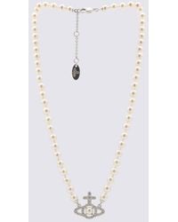 Vivienne Westwood - And Platinum Brass Necklace - Lyst
