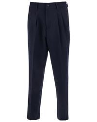 Low Brand - Pants With Elastic Waist And Belt Loops - Lyst