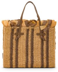 Gianni Chiarini - Marcella Straw Effect Shopping Bag - Lyst