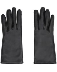 Saint Laurent - Cassandre Leather Gloves - Lyst