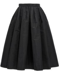 Alexander McQueen - Curled Midi Skirt Skirts - Lyst