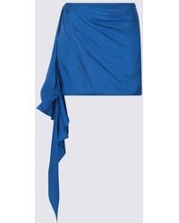 GAUGE81 - Blue Lapis Silk Himeji Mini Skirt - Lyst