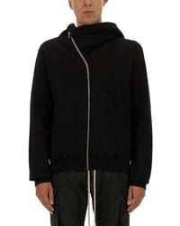 Rick Owens - Asymmetrical Zipper Sweatshirt - Lyst