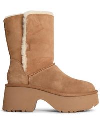 UGG - 'Classic Esmee' Chestnut Sheepskin Boots - Lyst