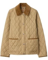 Burberry - Quilted Jacket Sand/Flax - Lyst