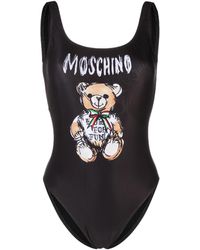 Moschino - Teddy Bear One-Piece Swimsuit With Print - Lyst