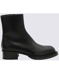 Alexander McQueen - Black Leather Boots - Lyst