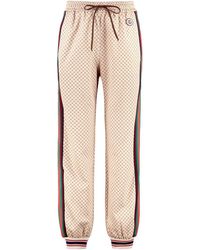 Gucci - Track-pants With Contrasting Side Stripes - Lyst