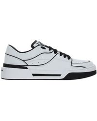 Dolce & Gabbana - New Roma Leather Low-Top Sneakers - Lyst