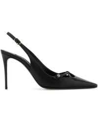 Dolce & Gabbana - Leather Slingback Décolleté Pumps - Lyst