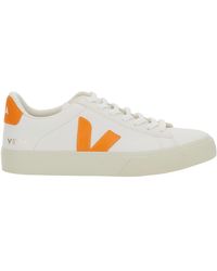 Veja - 'Campo' Low Top Sneakers With Contrasting Logo - Lyst