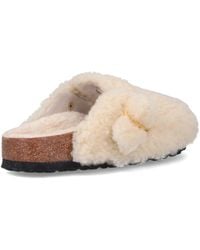 Birkenstock - Boston Big Buckle Shearling Slippers - Lyst