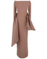 Solace London - Kiana' Long Dress - Lyst