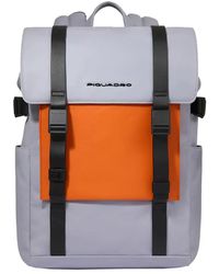 Piquadro - Leather Laptop Backpack 14" Bags - Lyst