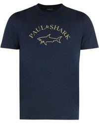 Paul & Shark - Cotton Crew-Neck T-Shirt - Lyst