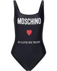 Moschino - 'In Love We Trust' One-Piece Swimsuit - Lyst