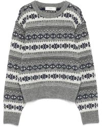 DUNST - Wool Blend Crewneck Jumper - Lyst