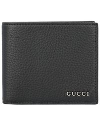 Gucci - Logo-Lettering Leather Wallet - Lyst