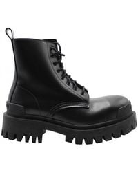 Balenciaga - Strike 20mm Lace-up Boot Shoes - Lyst