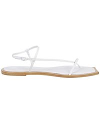 STUDIO AMELIA - Lambskin Filament Flat Sandals - Lyst