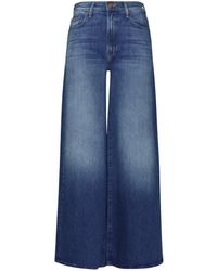 Mother - Blue Cotton Blend Jeans - Lyst