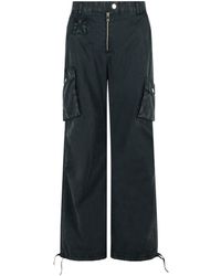 Ganni - 'Cargo' Washed Cotton Twill Pants - Lyst