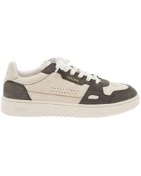 Axel Arigato - 'dice Lo' Green And White Two-tone Sneakers In Calf Leather Man - Lyst