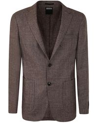 Zegna - Linen And Wool Jacket Clothing - Lyst