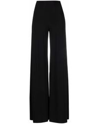 Norma Kamali Synthetic Trousers Blue | Lyst