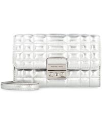 Michael Kors - Tribeca Leather Wallet On Chain - Lyst