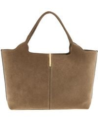 Tod's - Small To Medium Suede Shopping Bag - Lyst