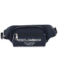 Dolce & Gabbana - Nylon Beltpack Bag With Logo - Lyst