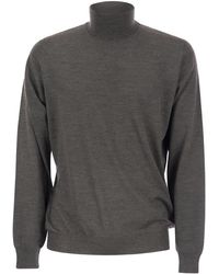 Fedeli - Turtleneck Sweater In Virgin Wool - Lyst