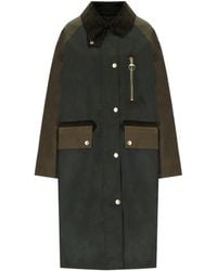 Barbour - Evette Wax Long Jacket - Lyst