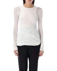 Jil Sander - Double-Layered T-Shirt With Relaxed Fit And Crew Neck - Lyst