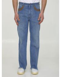 Fendi - Blue Denim Jeans - Lyst