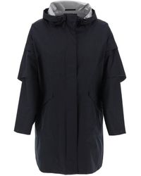 Herno - Laminar "removable Sleeve Cape Coat - Lyst