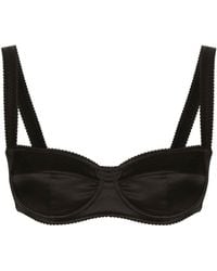 Dolce & Gabbana - Dolce & Gabbana Satin Balconette Bra Clothing - Lyst