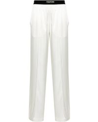 Tom Ford - Pajama Trousers With Velvet Trim - Lyst